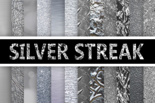 Download Silver Streak - Silver Digital Paper Textures - Premium Bundle