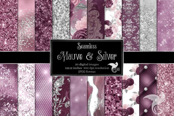 Download Mauve and Silver Digital Paper - Premium Resources
