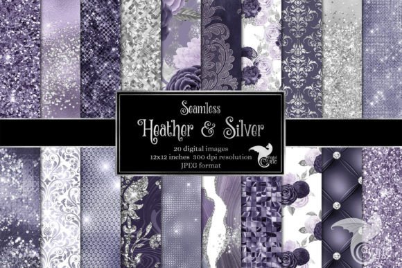 Download Heather and Silver Digital Paper - Premium Resources
